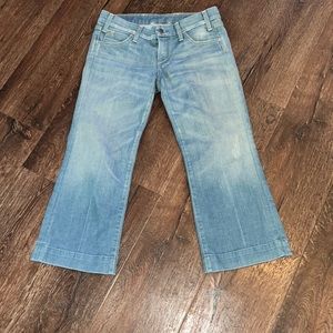Citizens of Humanity Cropped wide leg Light wash Women's Jeans size 28 LIKE NEW